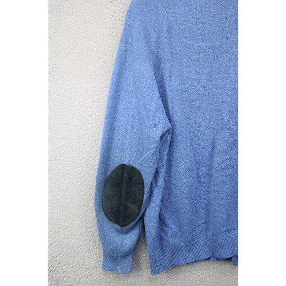 L.L.Bean Men's Button-Up Grandpa Cardigan-100% Lamb's Wool-Large-Elbow Patches - Picture 10 of 11